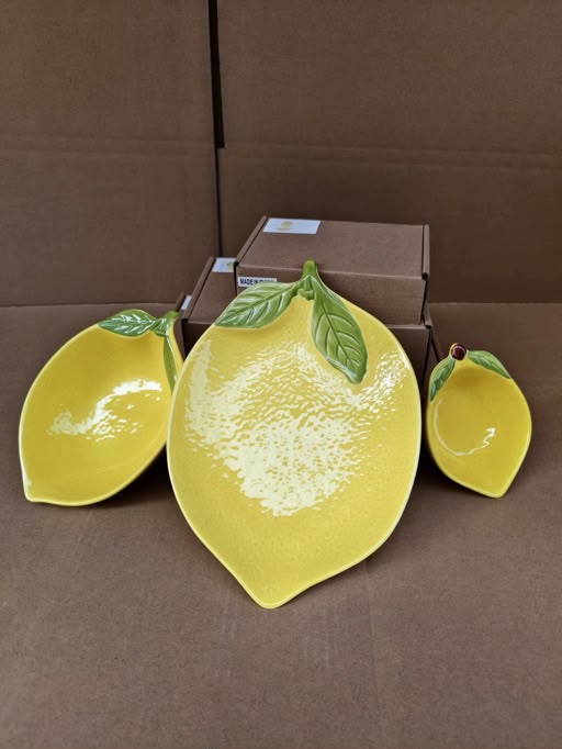 Lemon Bowls and Plate