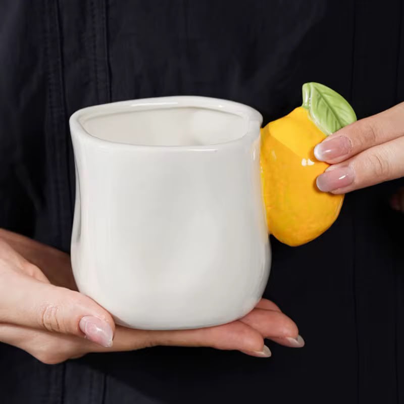 Lemon Handle Ceramic Mug