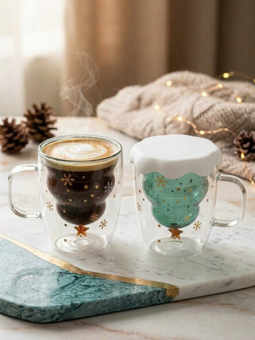 Christmas Tree Mug With Lid