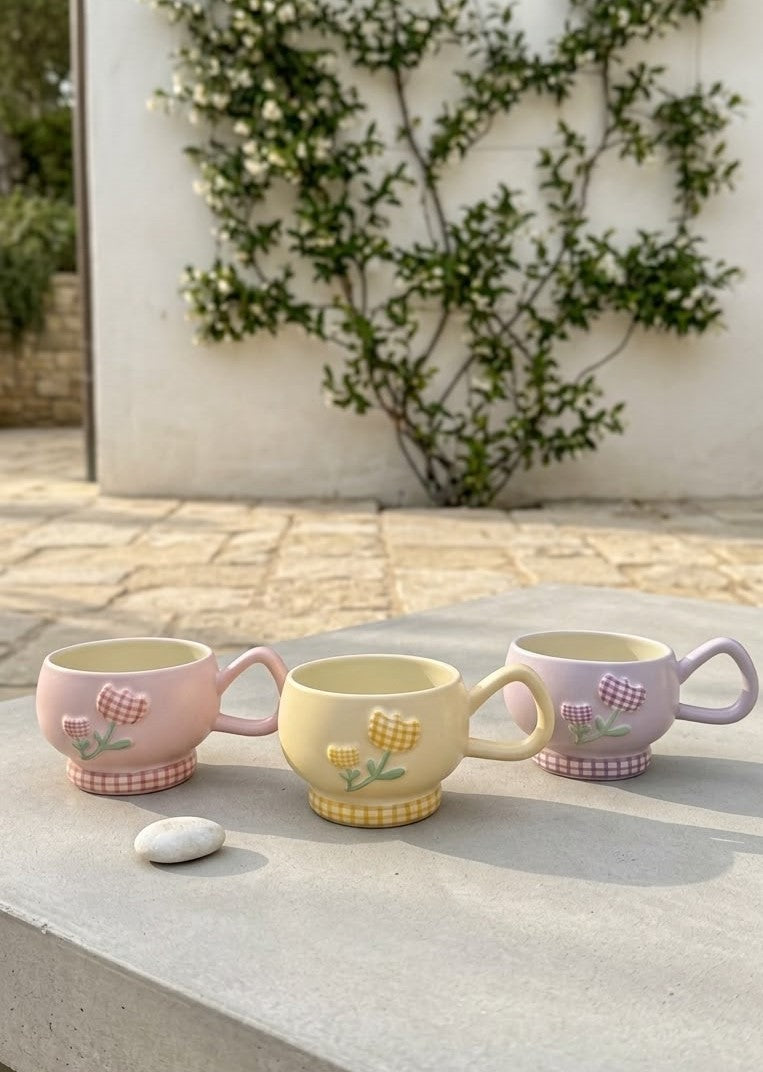 Ceramic Flower Mug