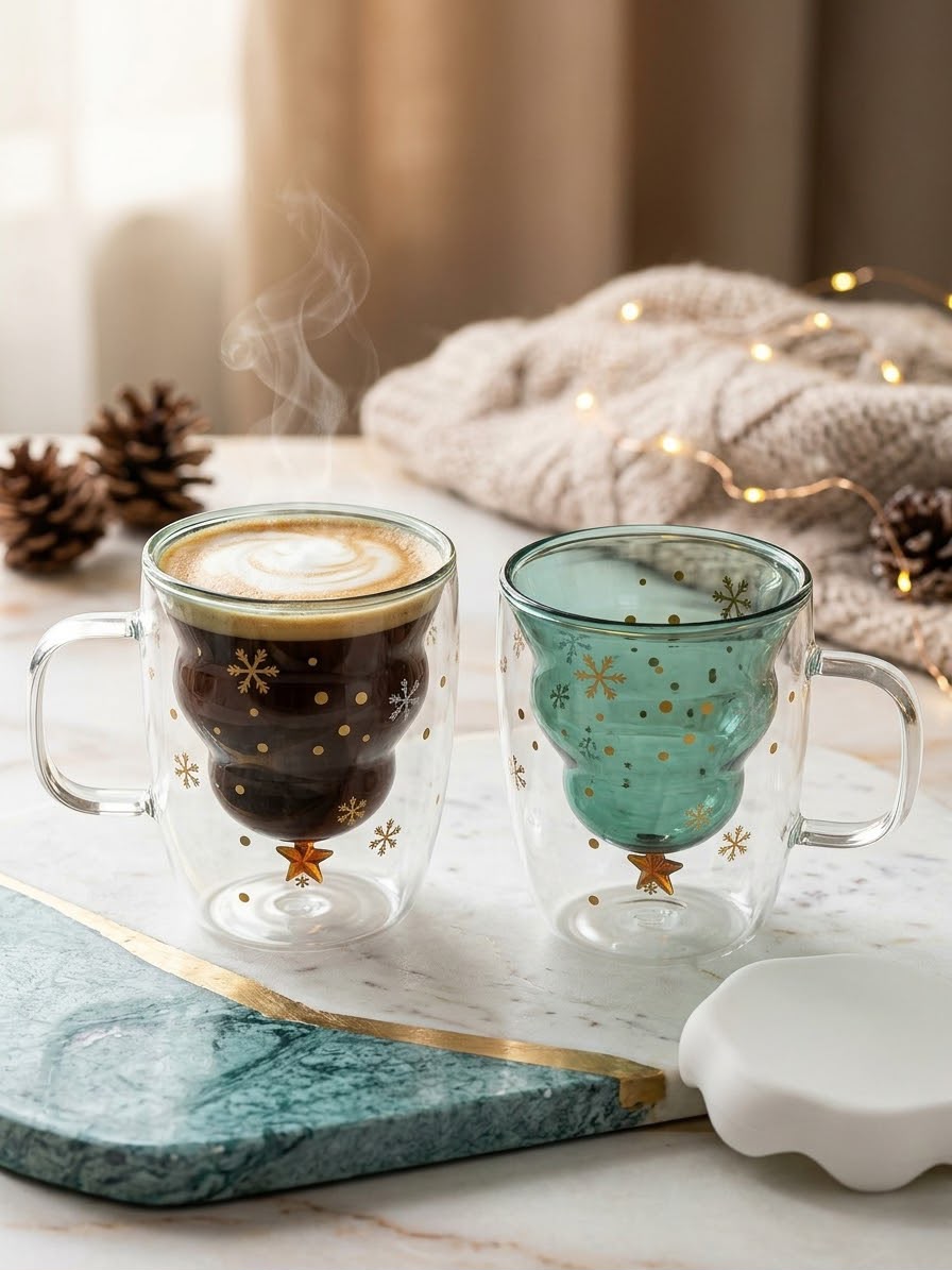 Christmas Tree Mug With Lid