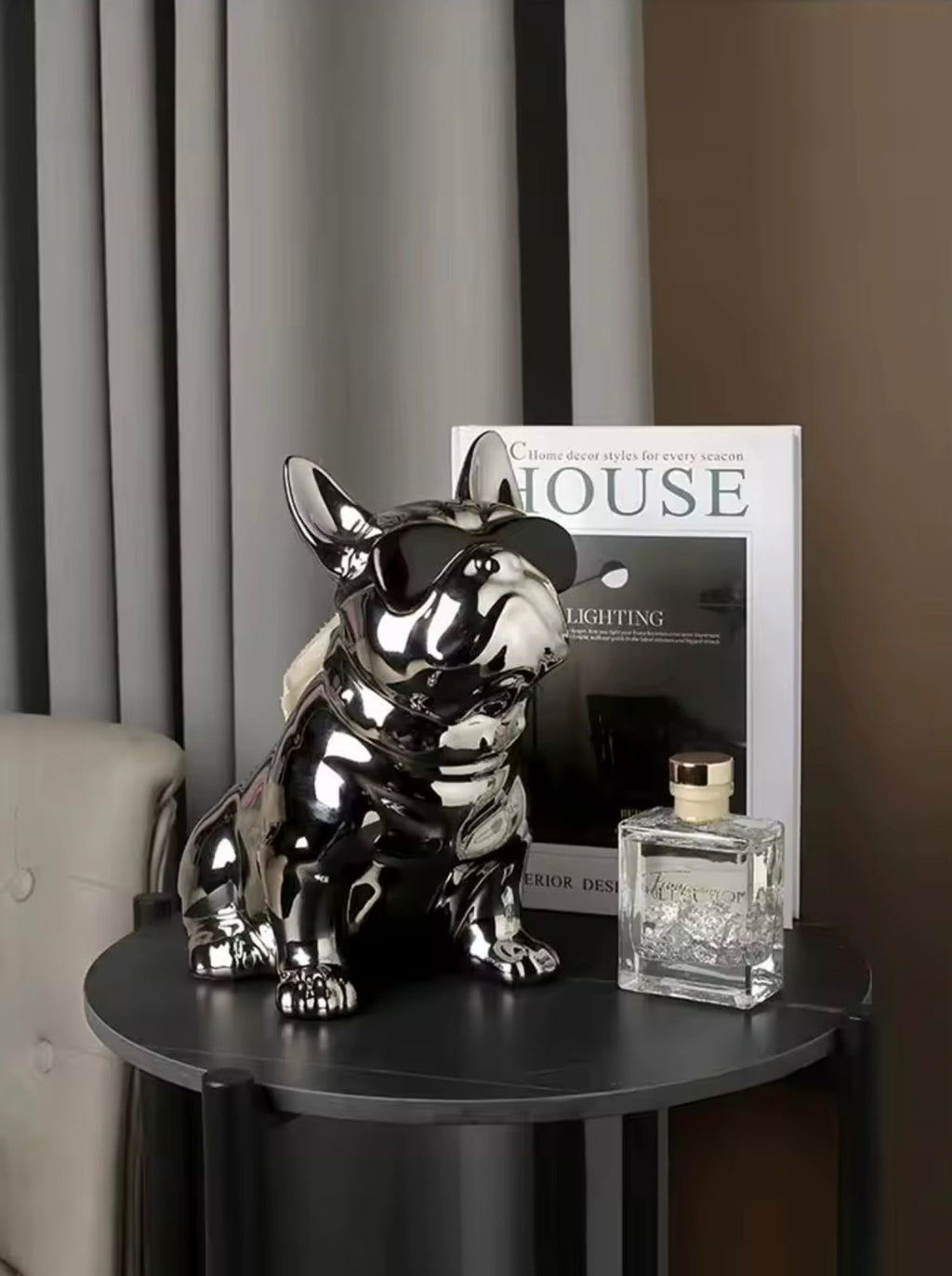 Bull Dog Ceramic Tissue Box