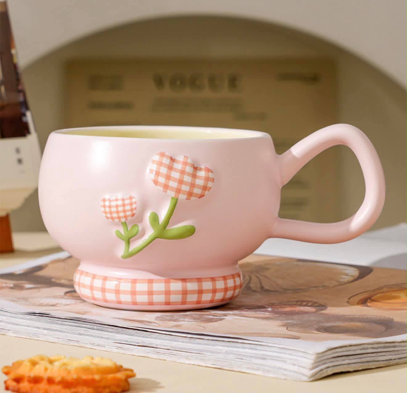 Ceramic Flower Mug