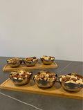 Stainless Steel Bowls Set ( 3 Bowles + Tray )