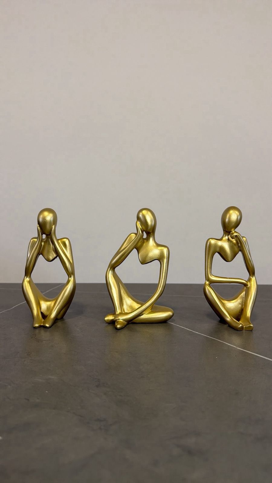Thinker Statue Abstract Modern Art