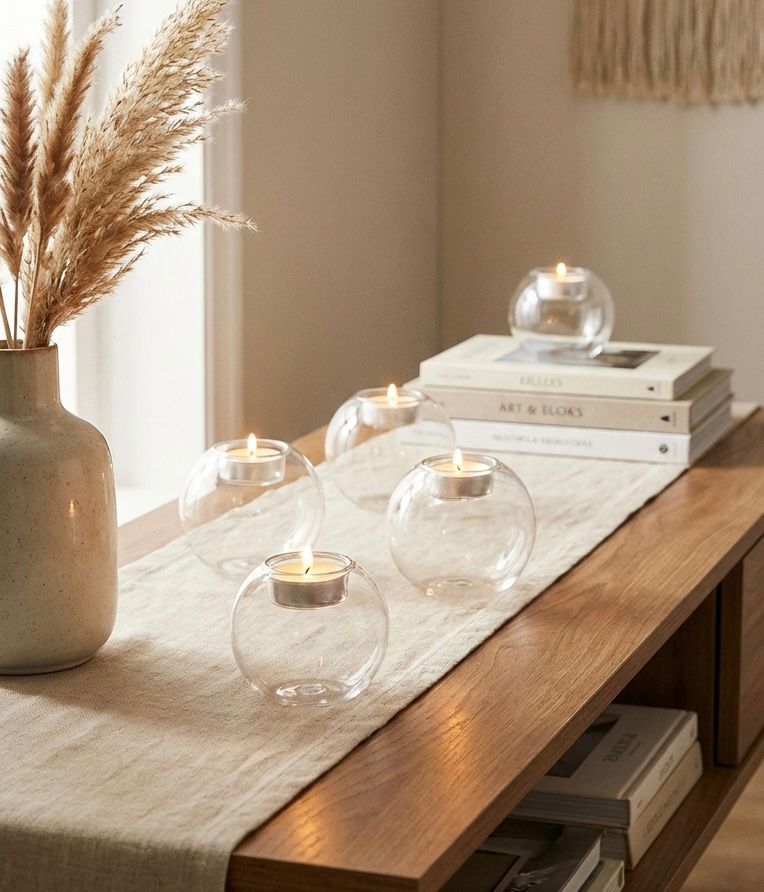 Glass Candle Holder