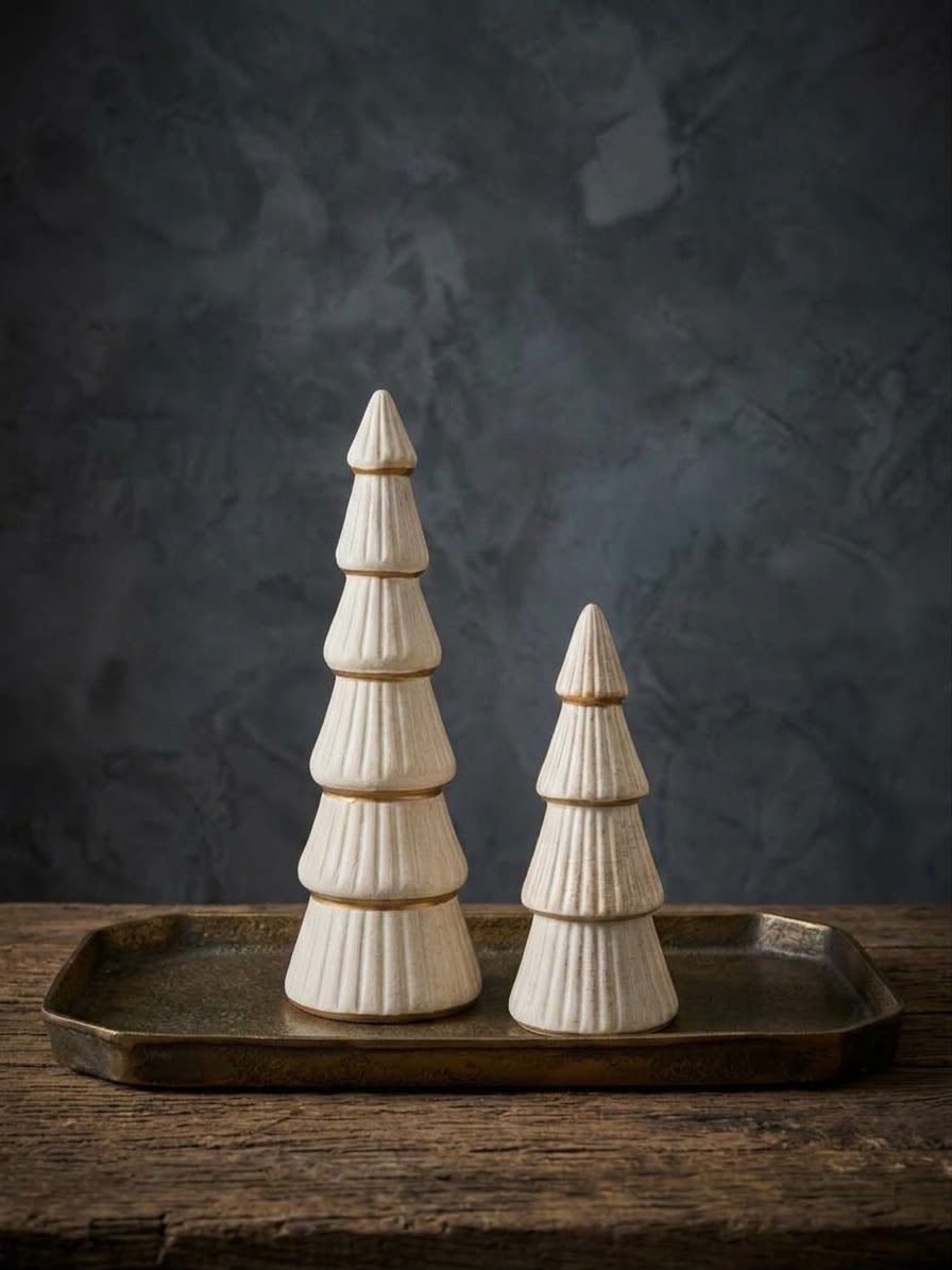 Wooden Christmas Tree Set