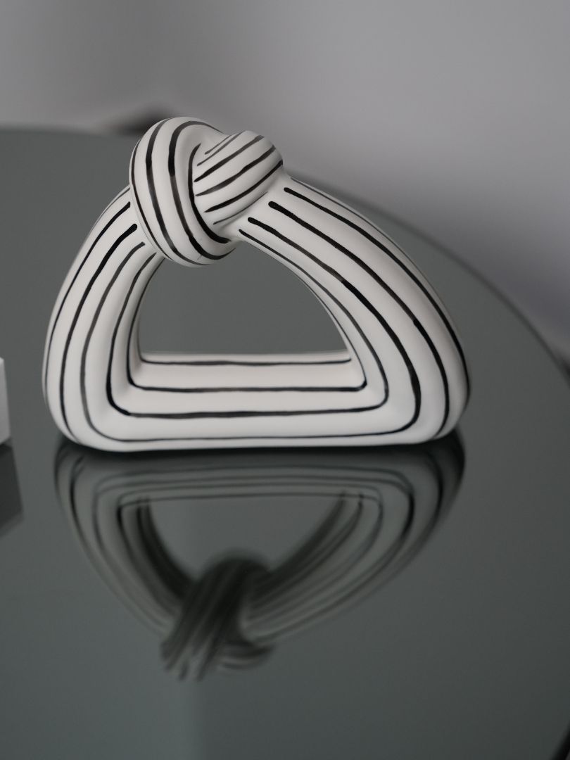 Striped Ceramic Vase