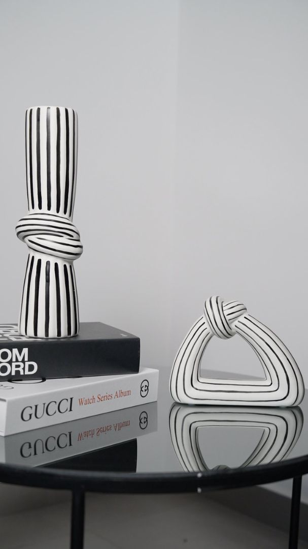 Striped Ceramic Vase