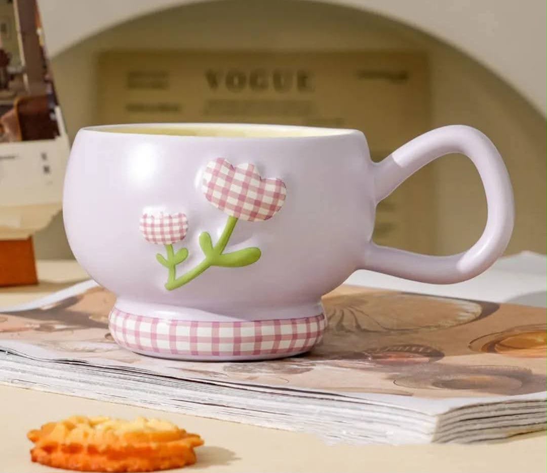 Ceramic Flower Mug